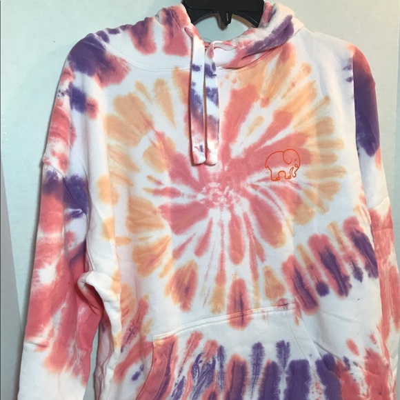 PRICE FIRM BNWT Ivory Ella Sunset Tie Dye Medium GREAT HOODIE! FINAL PRICE - Picture 2 of 14